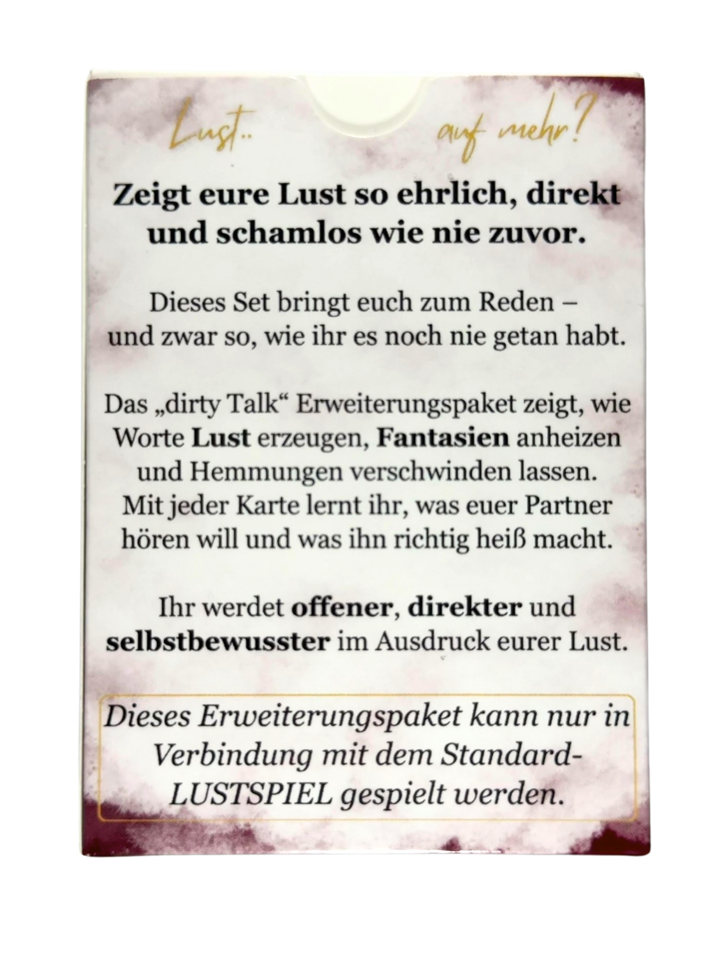 dirty Talk Erweiterungspaket