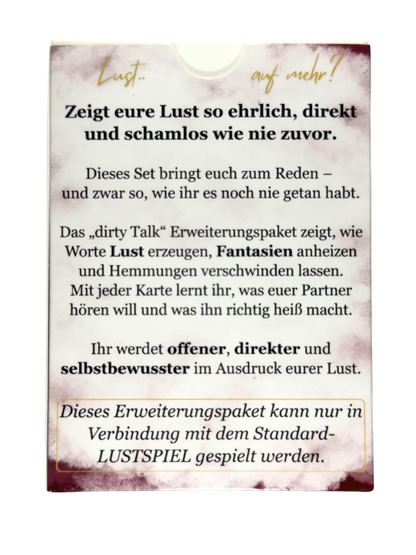 dirty Talk Erweiterungspaket